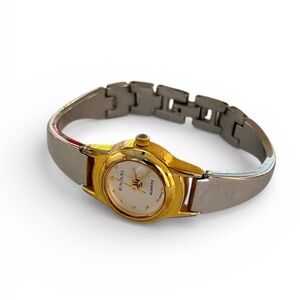 Vintage Kessaris Silver/Gold Two Tone Metal Wrist Watch